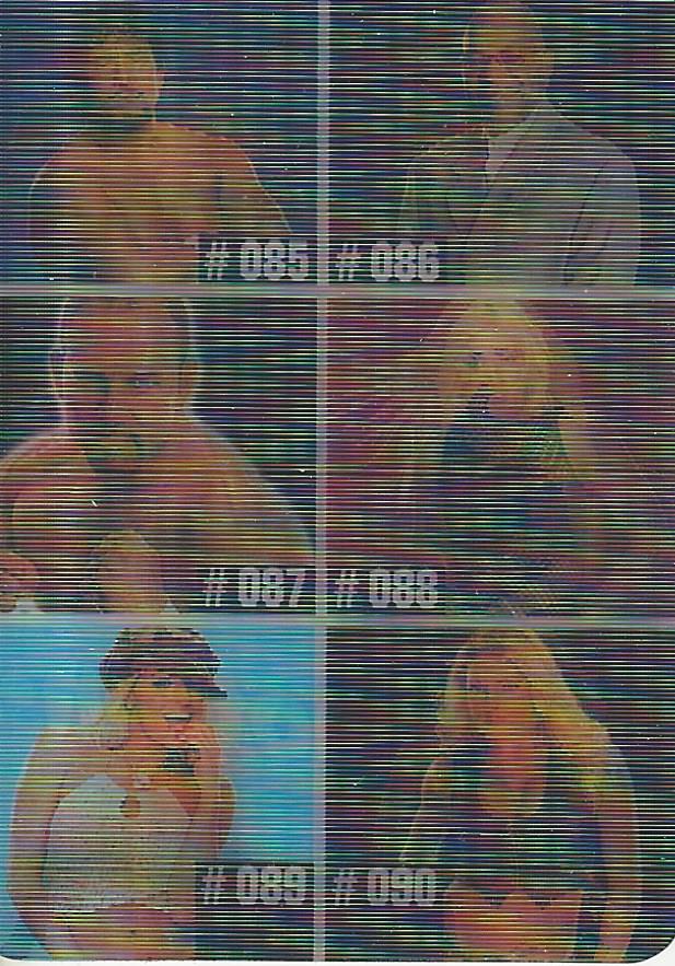 WWE Prominter Animotion 2005 Checklist #15 Trish, Torrie, Chavo, Tajiri, Teddy Long