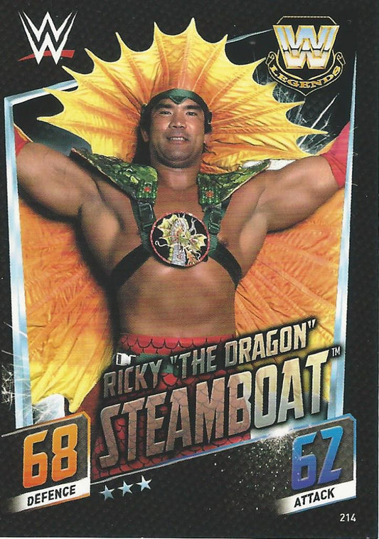 WWE Topps Slam Attax 2015 Then Now Forever Ricky Steamboat #214