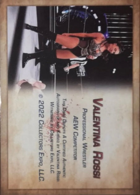 Valentina Rossi trading card PW Catalog