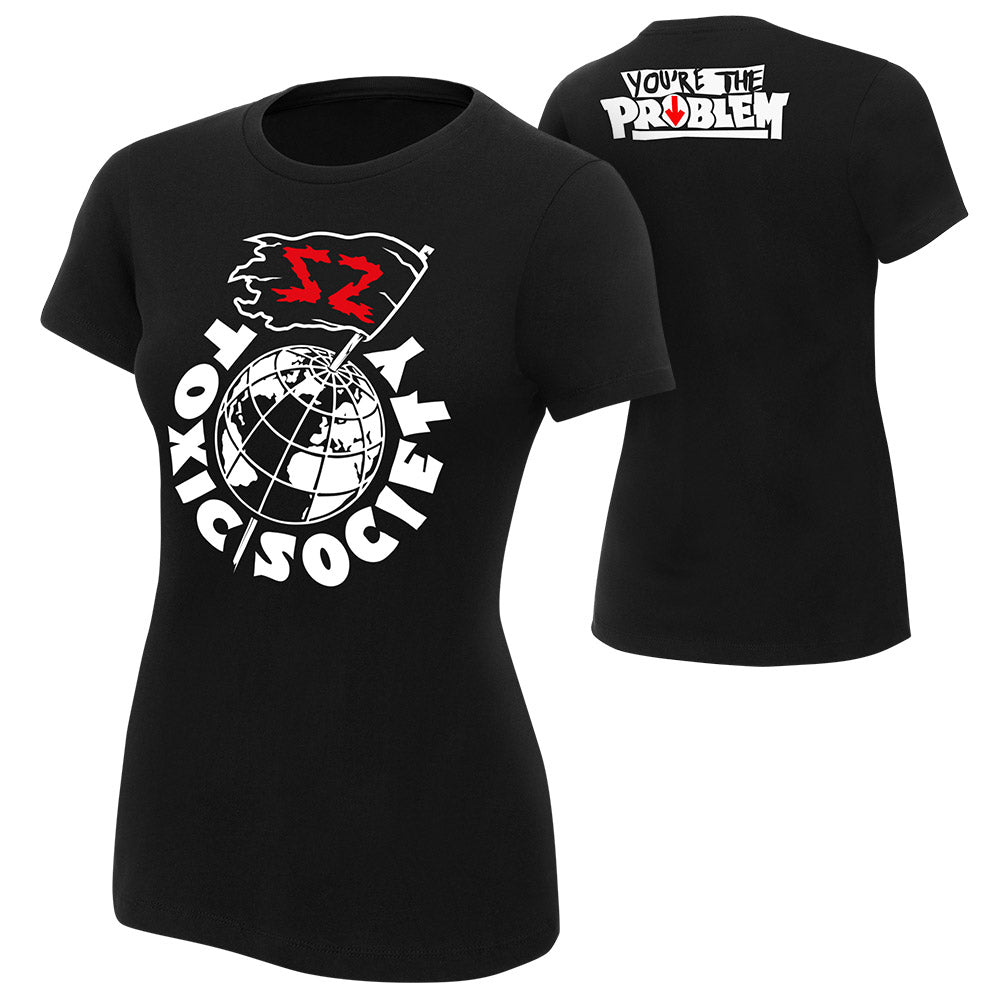 Sami Zayn "Toxic Society" Women's Authentic T-Shirt T-Shirt PW Catalog