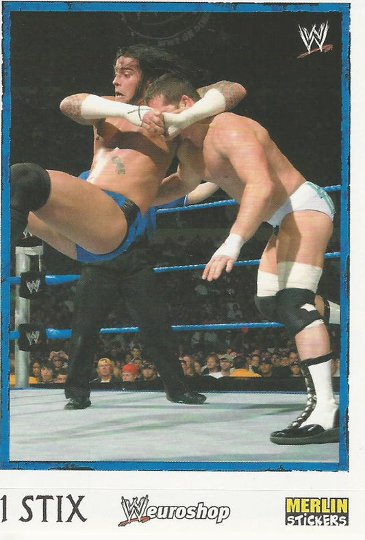 WWE Merlin Heros 2008 Stickers CM Punk #96