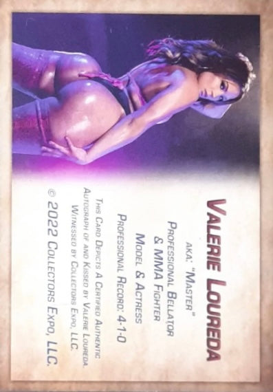 Valerie Loureda trading card PW Catalog