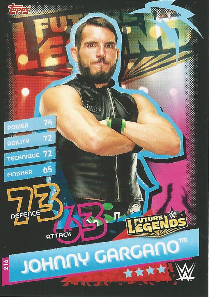 WWE Topps Slam Attax Reloaded 2020 Johnny Gargano #216