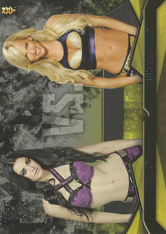 WWE Topps Then Now Forever 2016 Paige vs Summer Rae #16