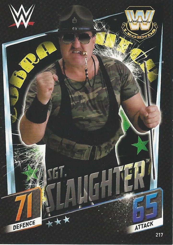 WWE Topps Slam Attax 2015 Then Now Forever Sgt Slaughter #217