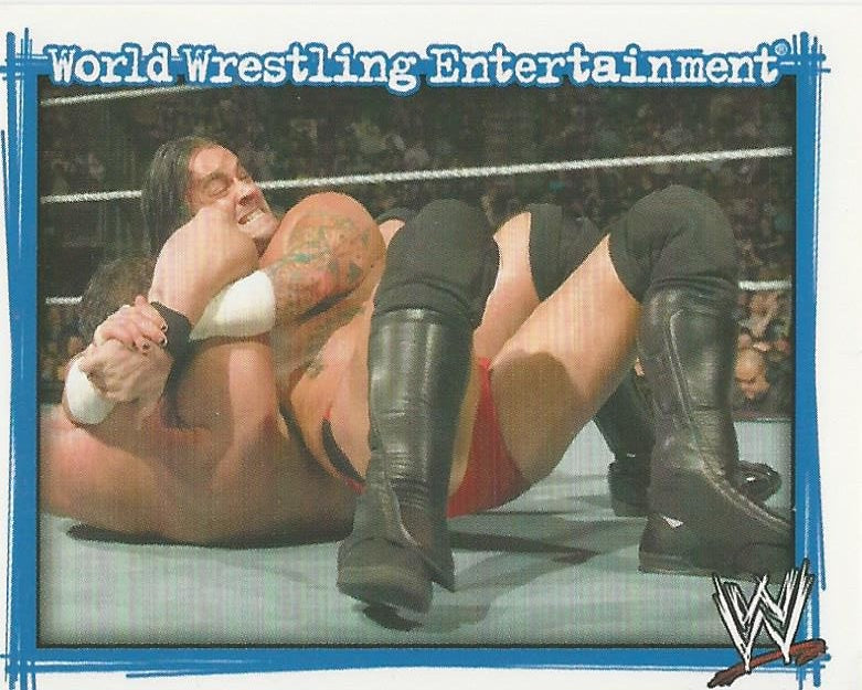 WWE Topps Superstars Uncovered 2007 Sticker CM Punk #217