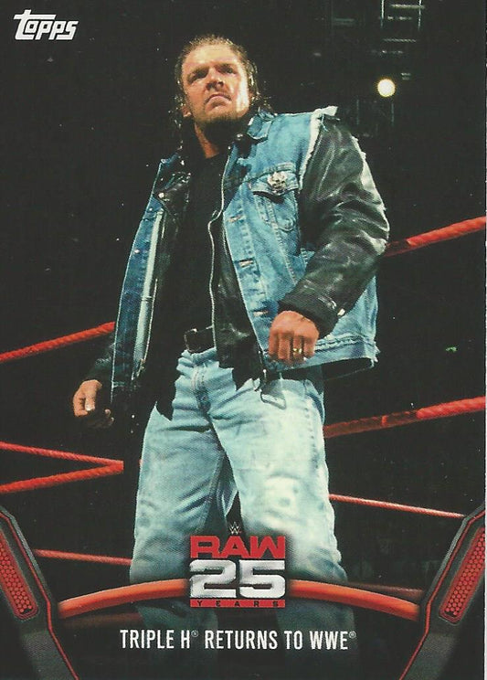 WWE Topps Then Now Forever 2018 Triple H Raw-17 trading card PW Catalog