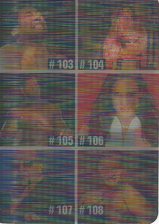 WWE Prominter Animotion 2005 Checklist #18 Kenzo, Hiroko, Sylvan, Stephanie, Tazz, Venis