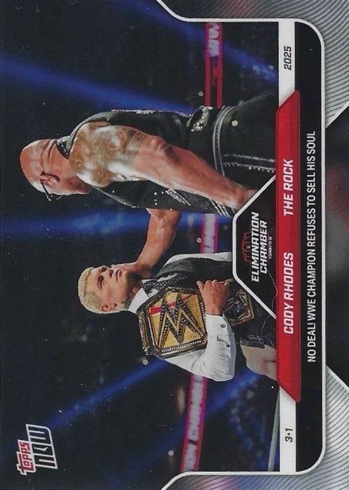 Cody Rhodes / the Rock NO Deal! WWE Champion Refuses to Sell HIS Soul trading card PW Catalog