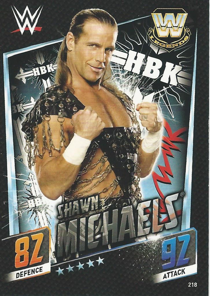 WWE Topps Slam Attax 2015 Then Now Forever Shawn Michaels #218