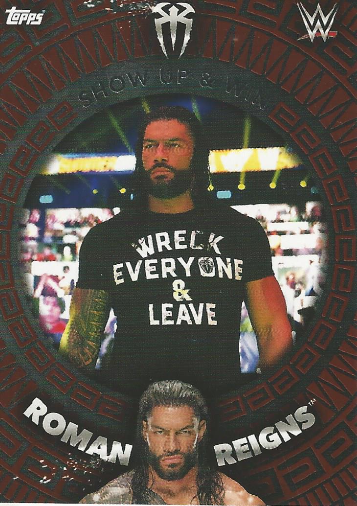 Topps WWE Superstars 2021 Roman Reigns #218