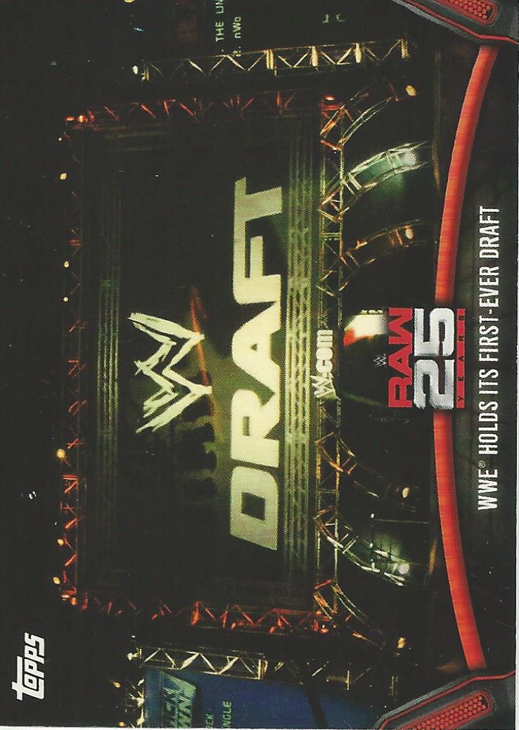 WWE Topps Then Now Forever 2018 The Draft Raw-18 trading card PW Catalog