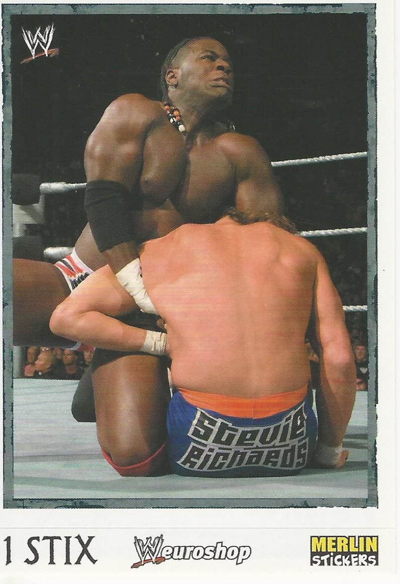 WWE Merlin Heros Stickers 2008 Elijah Burke #124