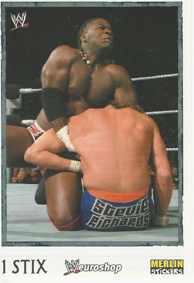 WWE Merlin Heros Stickers 2008 Elijah Burke #124