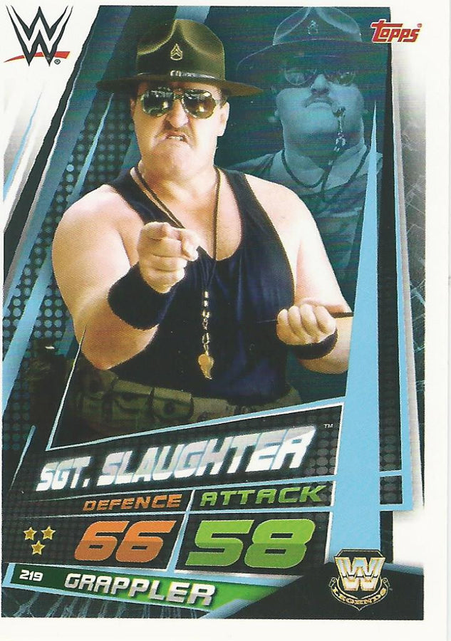 WWE Topps Slam Attax Universe 2019 Sgt Slaughter #219