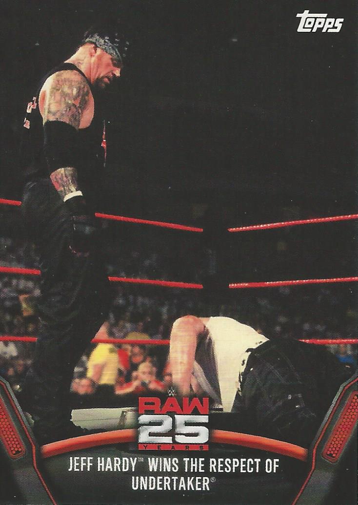 WWE Topps Then Now Forever 2018 Undertaker and Jeff Hardy Raw-19 trading card PW Catalog