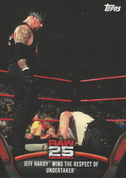 WWE Topps Then Now Forever 2018 Undertaker and Jeff Hardy Raw-19 trading card PW Catalog