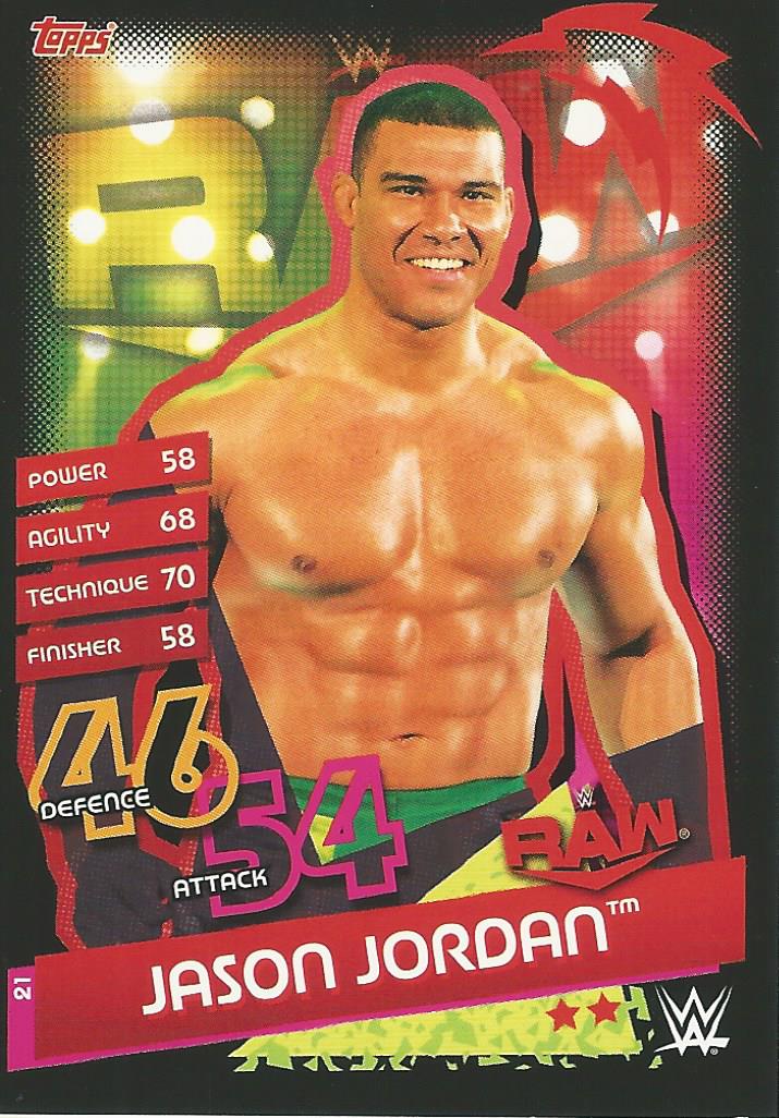 WWE Topps Slam Attax Reloaded 2020 Jason Jordan #21