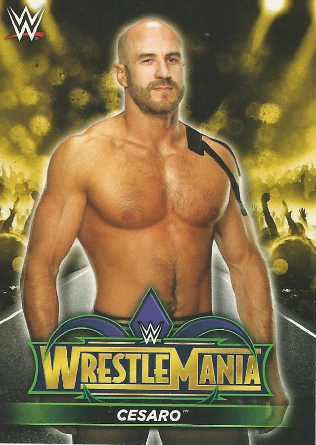 WWE Topps Road to Wrestlemania 2018 Cesaro R21 trading card PW Catalog
