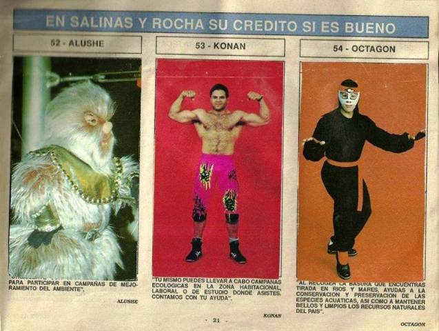 Super Album de Luchas Stickers Album 1991 From Mexico Stickers Album PW Catalog