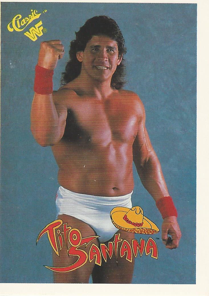WWF Classic Trading Cards 1990 Tito Santana No.21 trading card PW Catalog