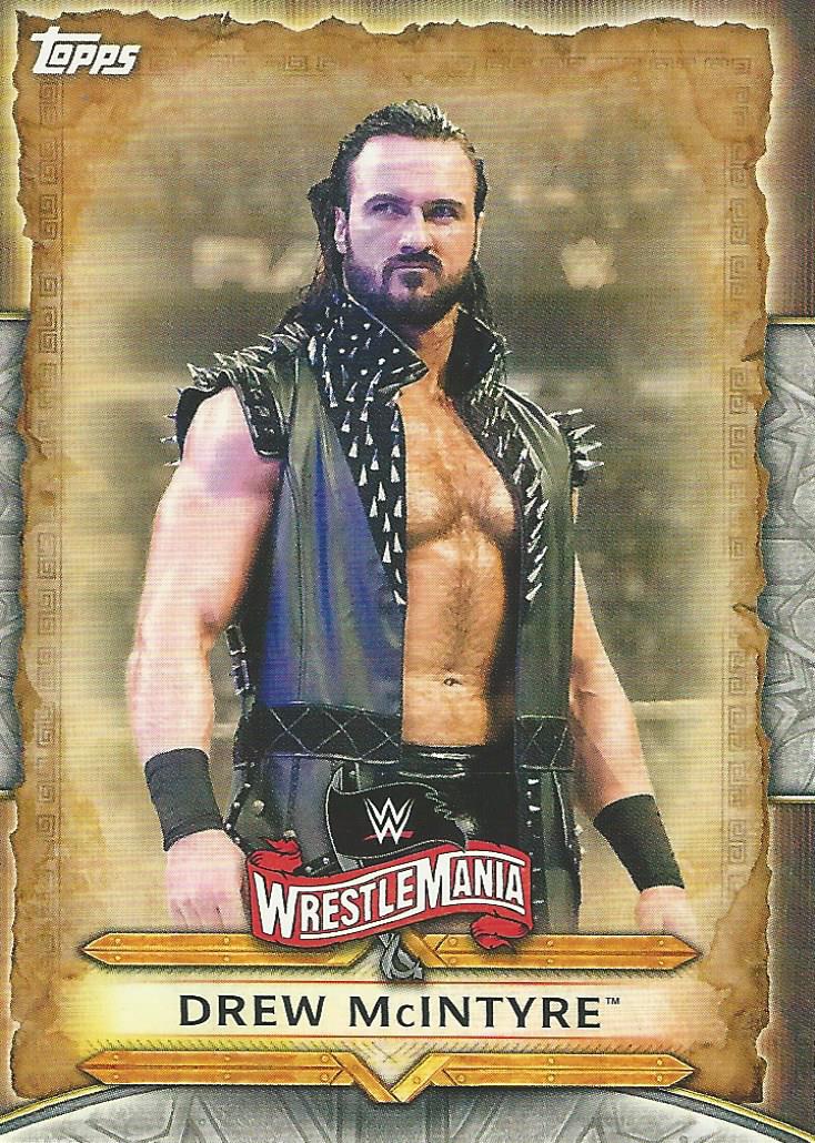 WWE Topps Road to Wrestlemania 2020 Drew McIntyre WM-21 trading card PW Catalog