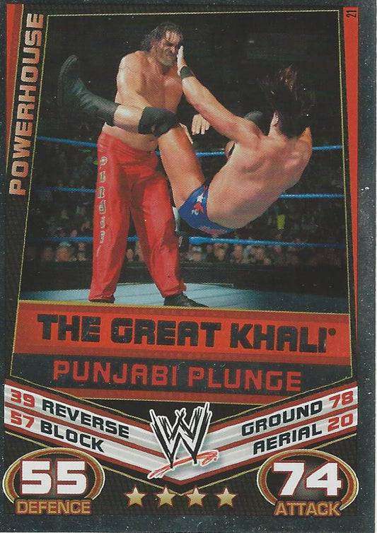 WWE Topps Slam Attax Rebellion 2012 The Great Khali #21