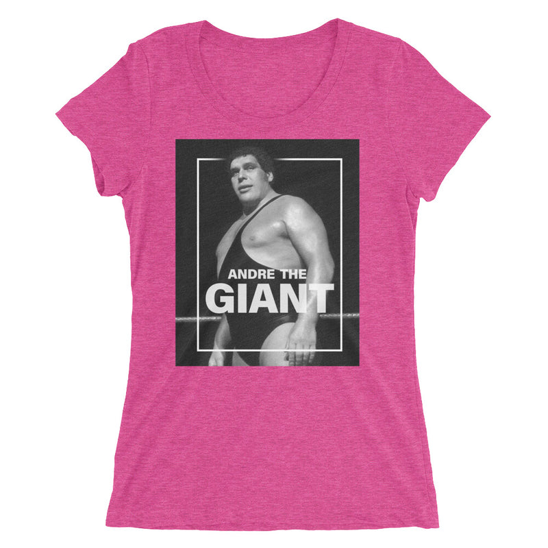 Andre the Giant "Photo" Women's Tri-Blend T-Shirt T-Shirt PW Catalog