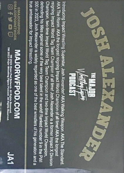 Josh Alexander trading card PW Catalog