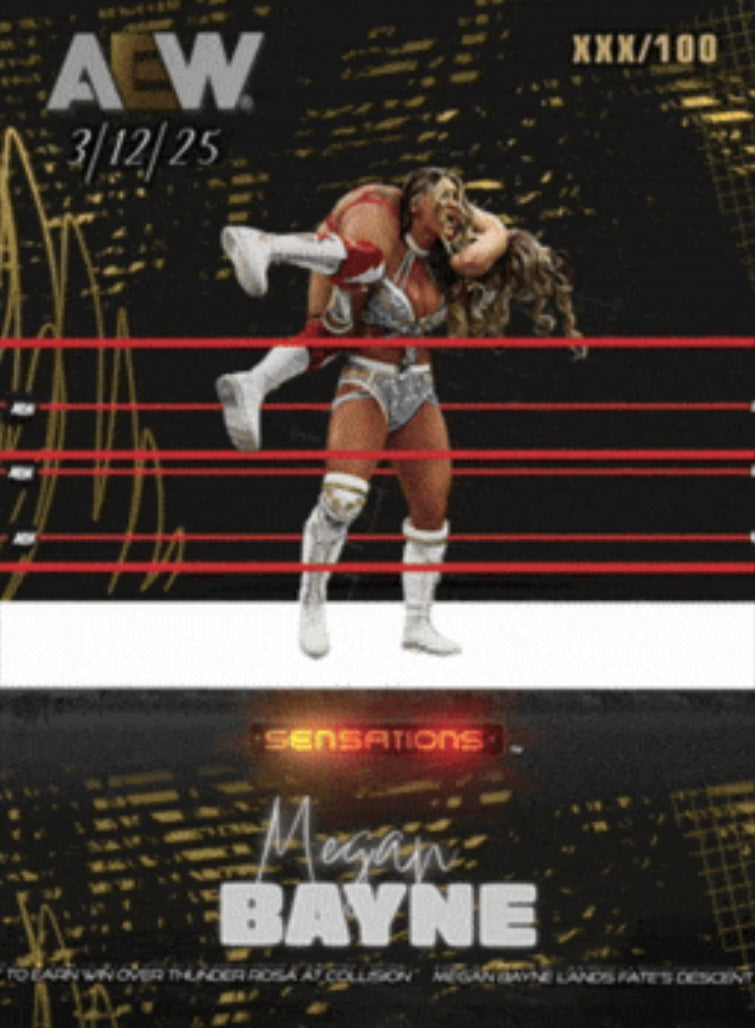 3/12/25 – Megan Bayne – Megan Bayne Lands Fate’s Descent to Earn Win Over Thunder Rosa at Collision