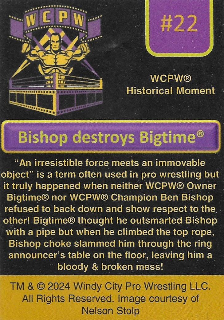 Bishop Destroys Bigtime trading card PW Catalog
