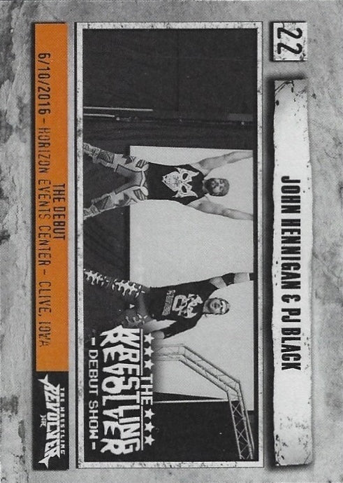 John Hennigan & PJ Black trading card PW Catalog
