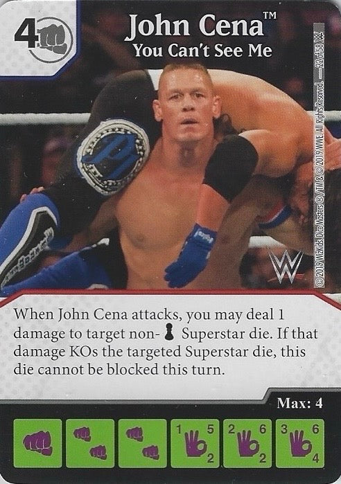 John Cena – You Can’t See ME trading card PW Catalog