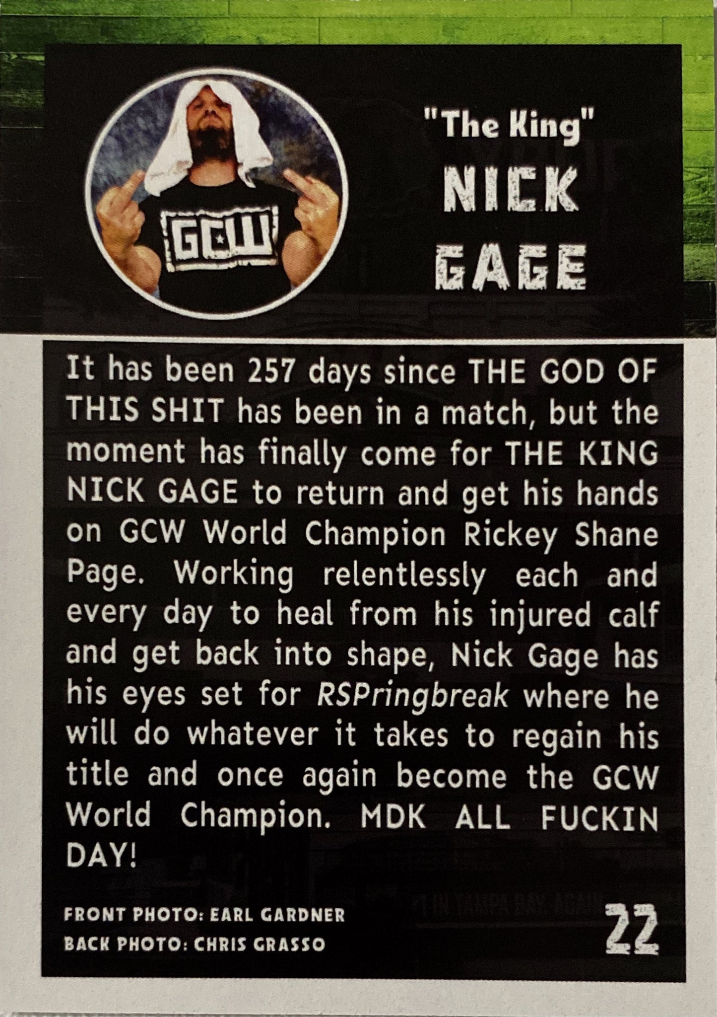 “The King” Nick Gage