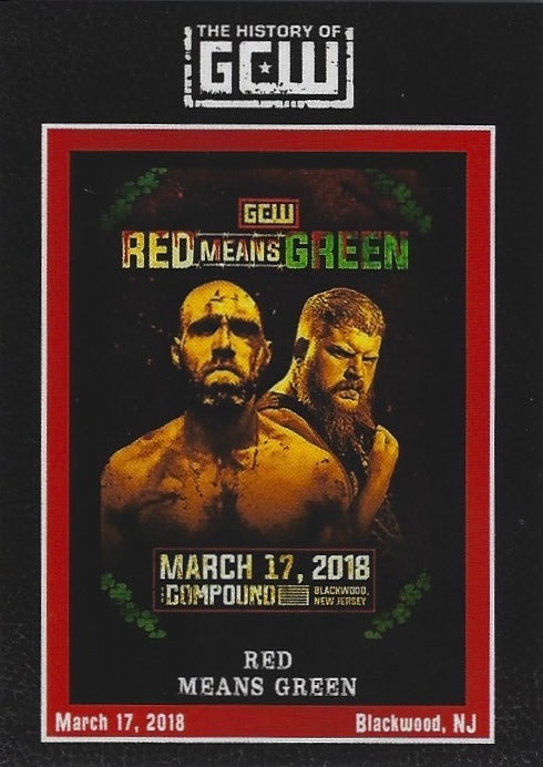 Red Means Green trading card PW Catalog