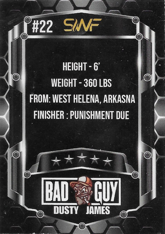 Dusty James trading card PW Catalog