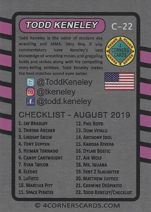 Todd Keneley / Checklist