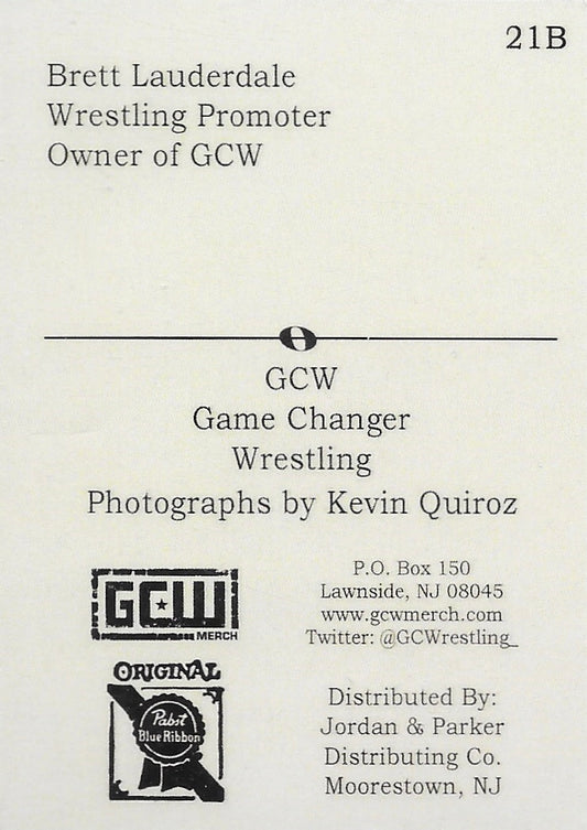 Brett Lauderdale trading card PW Catalog