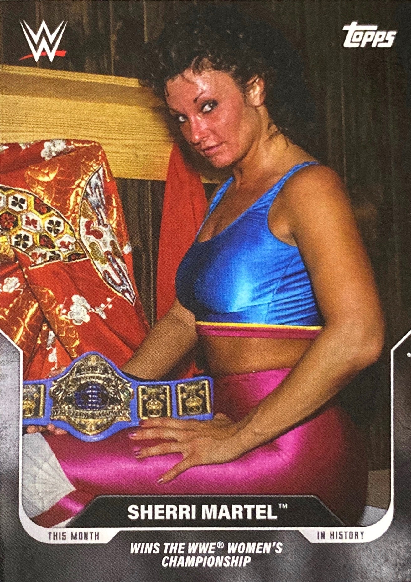 WWE – July 24, 1987 Sherri Martel Wins the WWE Women’s Championship trading card PW Catalog