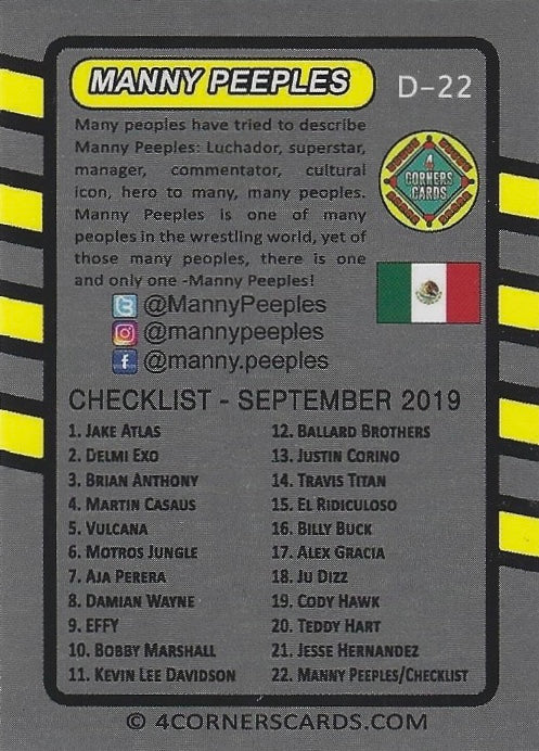 Manny Peeples / Checklist