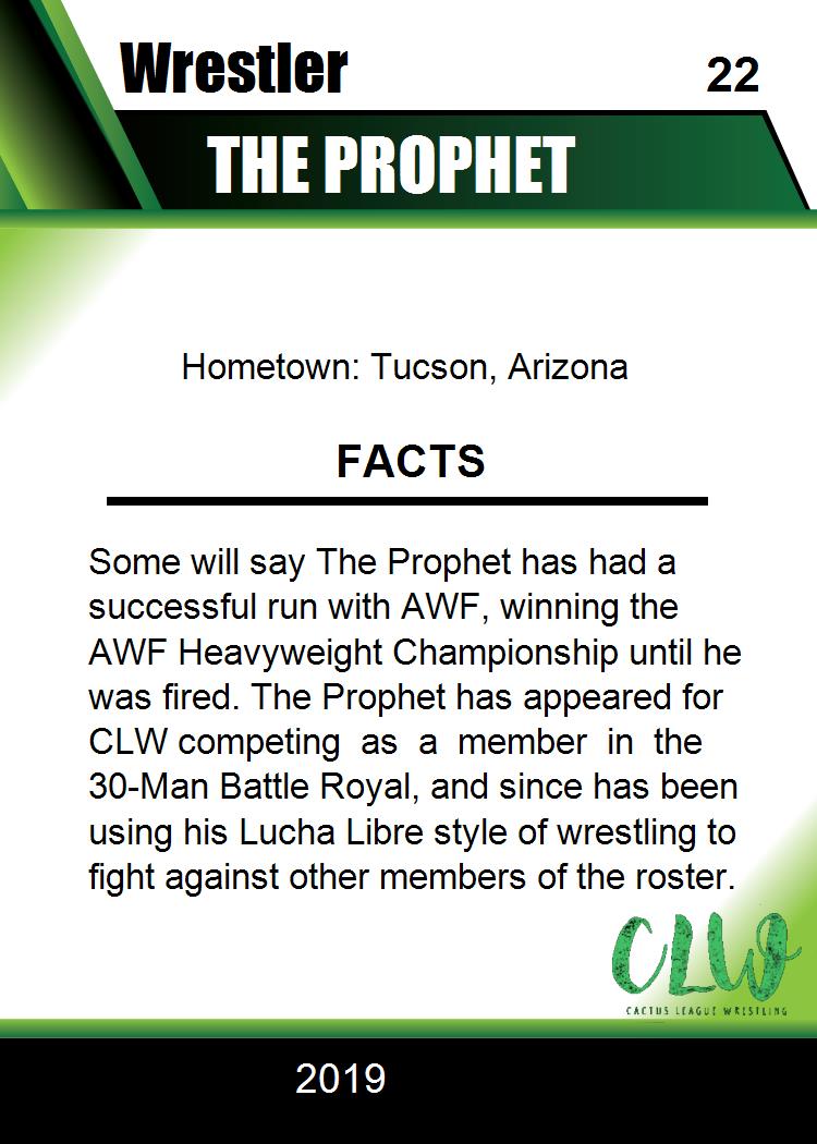 The Prophet trading card PW Catalog