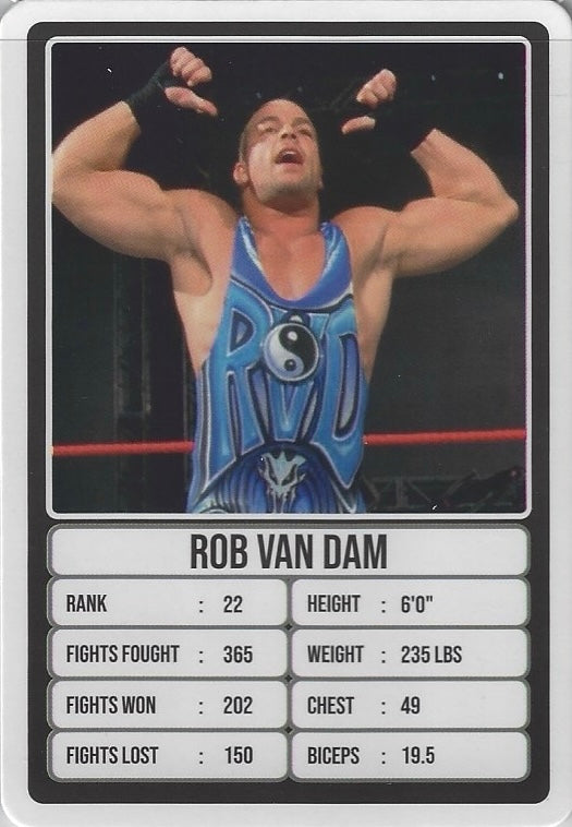 ROB VAN DAM trading card PW Catalog