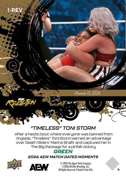 “Timeless” Toni Storm – “Timeless” Toni Storm Earns a Hard-Fought Pinfall Victory Over Death Riders’ Marina Shafir
