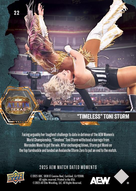“Timeless” Toni Storm – “Timeless” Toni Storm Hands Mercedes MONÉ HER First Loss and Defends the AEW Women’s World Championship