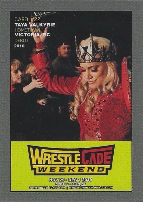 Taya Valkyrie trading card PW Catalog
