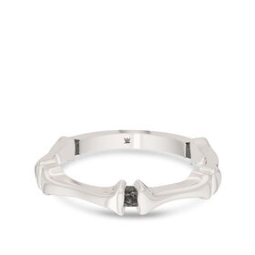Alexa Bliss Bixler Bone Stackable Ring in Sterling Silver