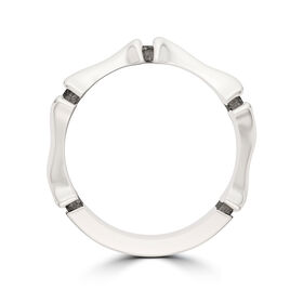 Alexa Bliss Bixler Bone Stackable Ring in Sterling Silver