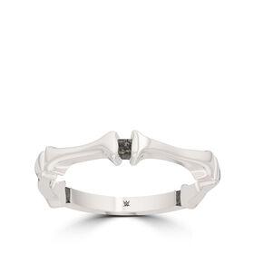 Alexa Bliss Bixler Bone Stackable Ring in Sterling Silver