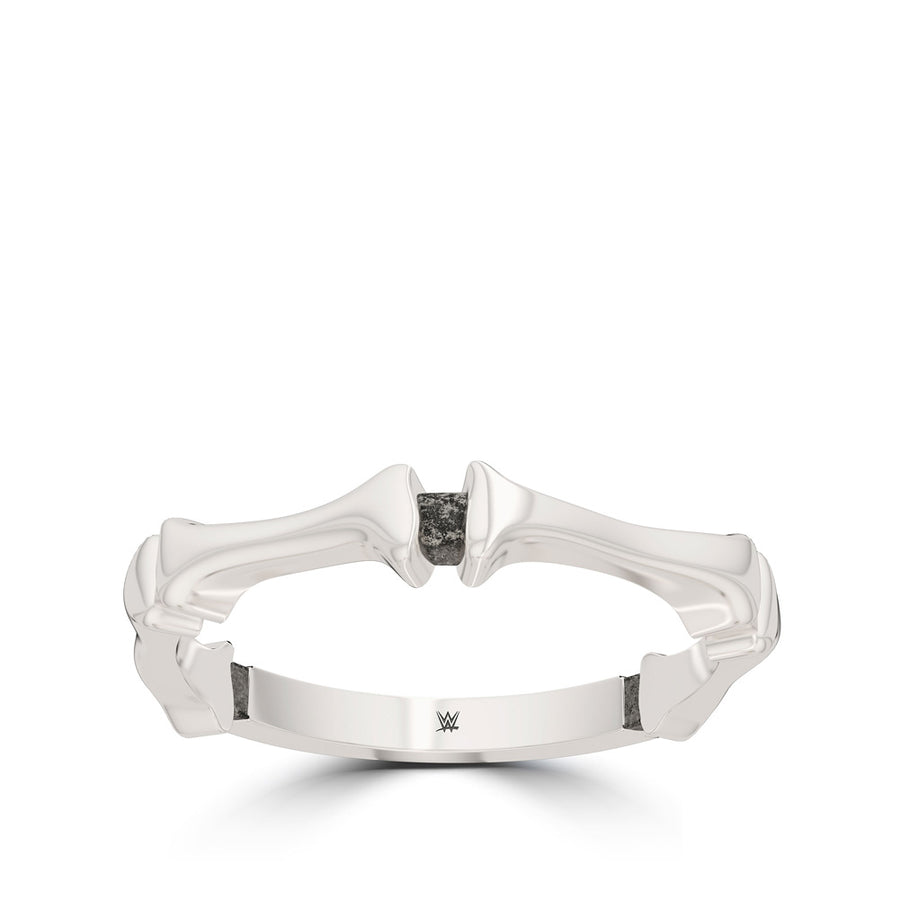 Alexa Bliss Bixler Bone Stackable Ring in Sterling Silver