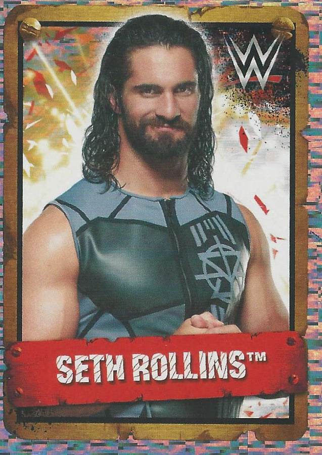 WWE Topps Stickers 2017 Seth Rollins Foil #220